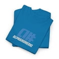 thumbnail image 3 of alphanumeric skateboards a# 1998 Vintage Logo Blue Classic Skate TShirt Print - Sapphire / 5XL, 3 of 5