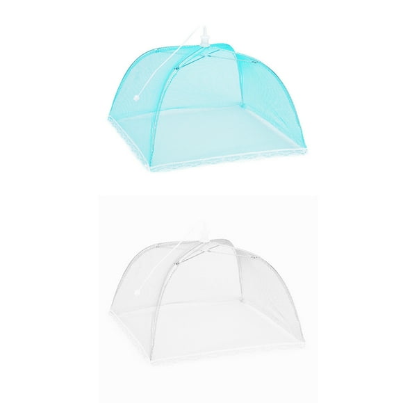 Cúpula para alimentos Picnic 2 Paraguas Red - Tienda de campaña Malla Gran pantalla protectora Cocina, comedor y bar