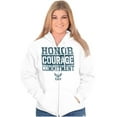 thumbnail image 4 of US Navy Honor Courage Commitment Unisex Plus Size Zip Hoodie Brisco Brands 3X, 4 of 5