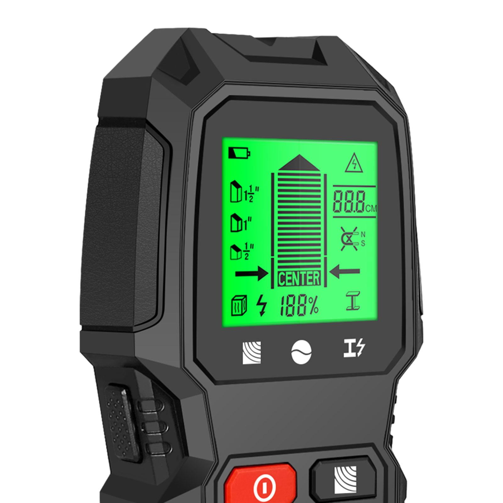 Fzaqwen Stud Find Tool Wall Detector Cable Find Handheld for Wire Joist Wood Studs Metal Black