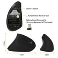 thumbnail image 5 of iNova 2.4G Wireless Vertical Mouse Ergonomic Optical Mice With 6 Buttons 3 Adjustable DPI 800/1200/1600 Levels for Laptop PC Computer, 5 of 10