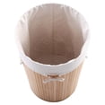 thumbnail image 4 of SalonMore Rond Bambou Panier à Linge Linge Chiffon Sac de Rangement Couvercle Naturel, 4 of 6