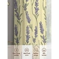 thumbnail image 5 of Yellow Purple Spring Floral Sheer Curtains 96 Inch Length 2 Panels Set, Watercolor Botanical Voile Window Treatment Semi Sheer Long Curtains Drapes for Bedroom/Living Room/Kitchen 52"x96"x2, 5 of 7