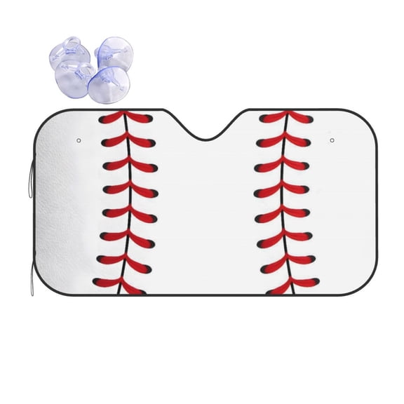 Baseball Car Windshield Sun Shade Universal Fit Auto Sun Visor Protector