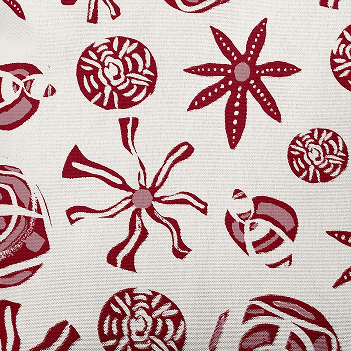 Simply Daisy Fossil Formation Outdoor Pillow, Orange, 18 in x 18 in