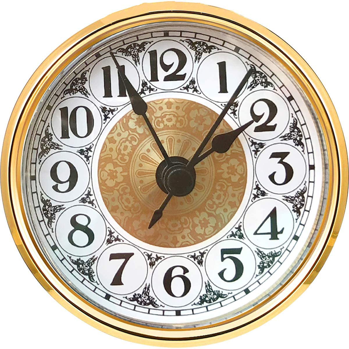 Vintage 4" clock face dial Elegant Arabic numeral renovation wet transfer 