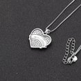 thumbnail image 4 of Granddaughter Necklace for Women by Ginger Lyne CZ Heart Pendant White Gold Plated, 4 of 5