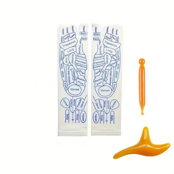 Calcetines con tabla de reflexología Calcetines de reflexología con herramienta de masaje Calcetines de masaje de pies con reflexología de acupresión Calcetines de reflexología podal