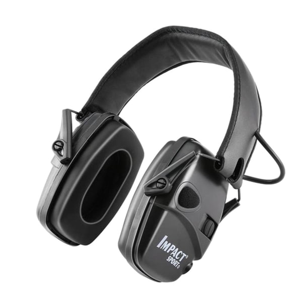 Orejeras de tiro plegables electrónicas shamjiam protectoras de ruido Negro