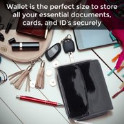 Safe ID Hack-Proof Leather French Wallet with RFID Blocking