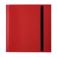 thumbnail image 4 of Carpeta de tarjetas 12 bolsillos Carpeta de tarjetas deportivas Diseño de correa 480 tarjetas Álbum de colección de tarjetas de doble protección para Rojo, 4 of 8