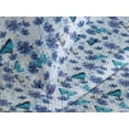 thumbnail image 3 of Ambesonne Forest Quilted Coverlet 3 Pcs, Realistic Butterfly Floral, Queen Size, Pale Lavender Aqua, 3 of 4