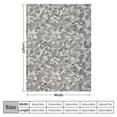 thumbnail image 4 of Nawypu Crafted  Print Cozy Knit Throw Blanket , Soft Comfy Decorative Throw for Couch Bed Sofa Travel, Camo Grey, 4 of 6