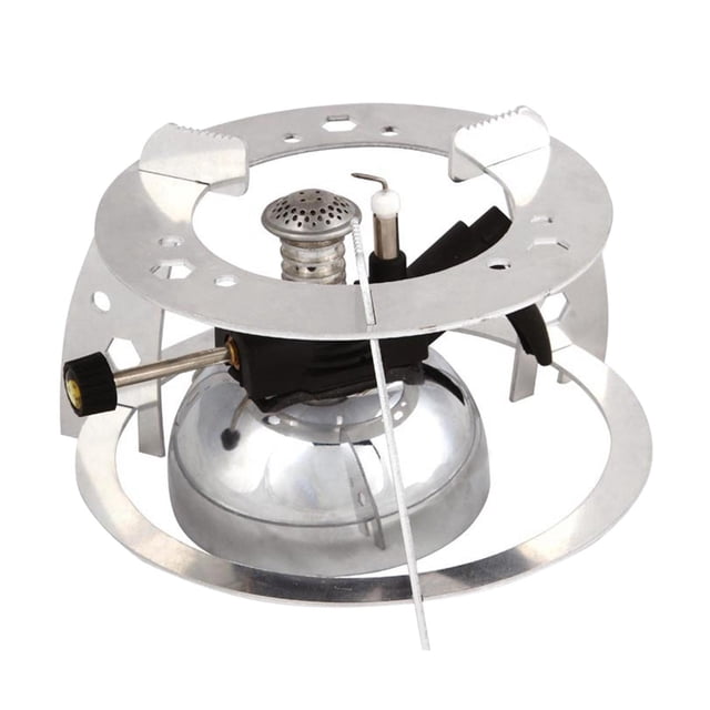 Quemador a Prueba de Viento con Soporte para Horno, Cocina Al Aire Libre, Estufa de Gas para Acampar, Quemador para Cocina, Barbacoa, Interior, Viaje Cola Mini quemador de gas para exteriores