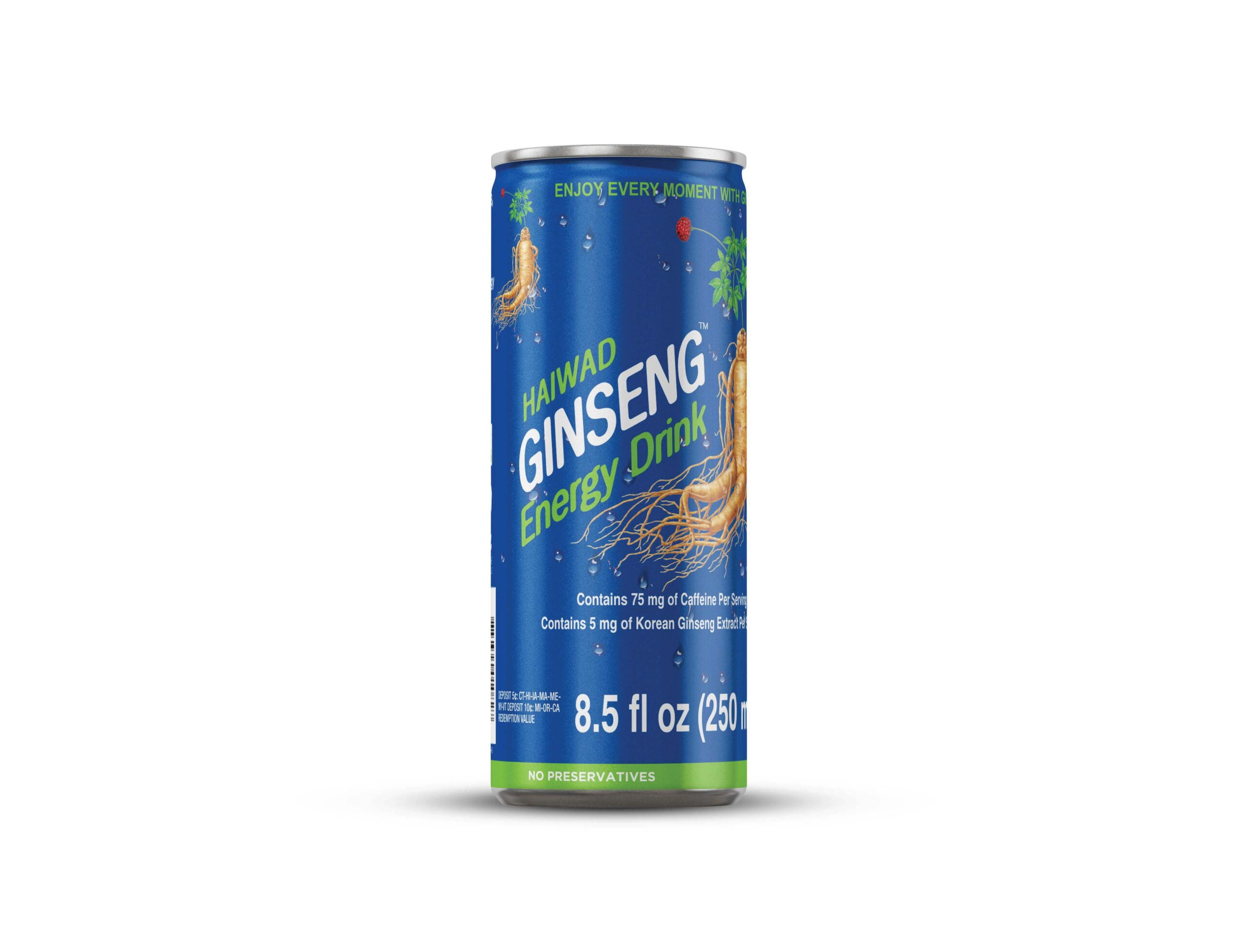 Haiwad Ginseng Energy Drink with Mango, Pear with Fruity Flavor, Fructose