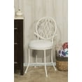 thumbnail image 1 of Hillsdale Furniture O'Malley Vanity Stool, White, 1 of 14