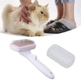 thumbnail image 4 of Self  Pet Brush, Button  Comfortable Grip Pet Slicker Brush  For Home For Dogs Steel Needle Pink, 4 of 8