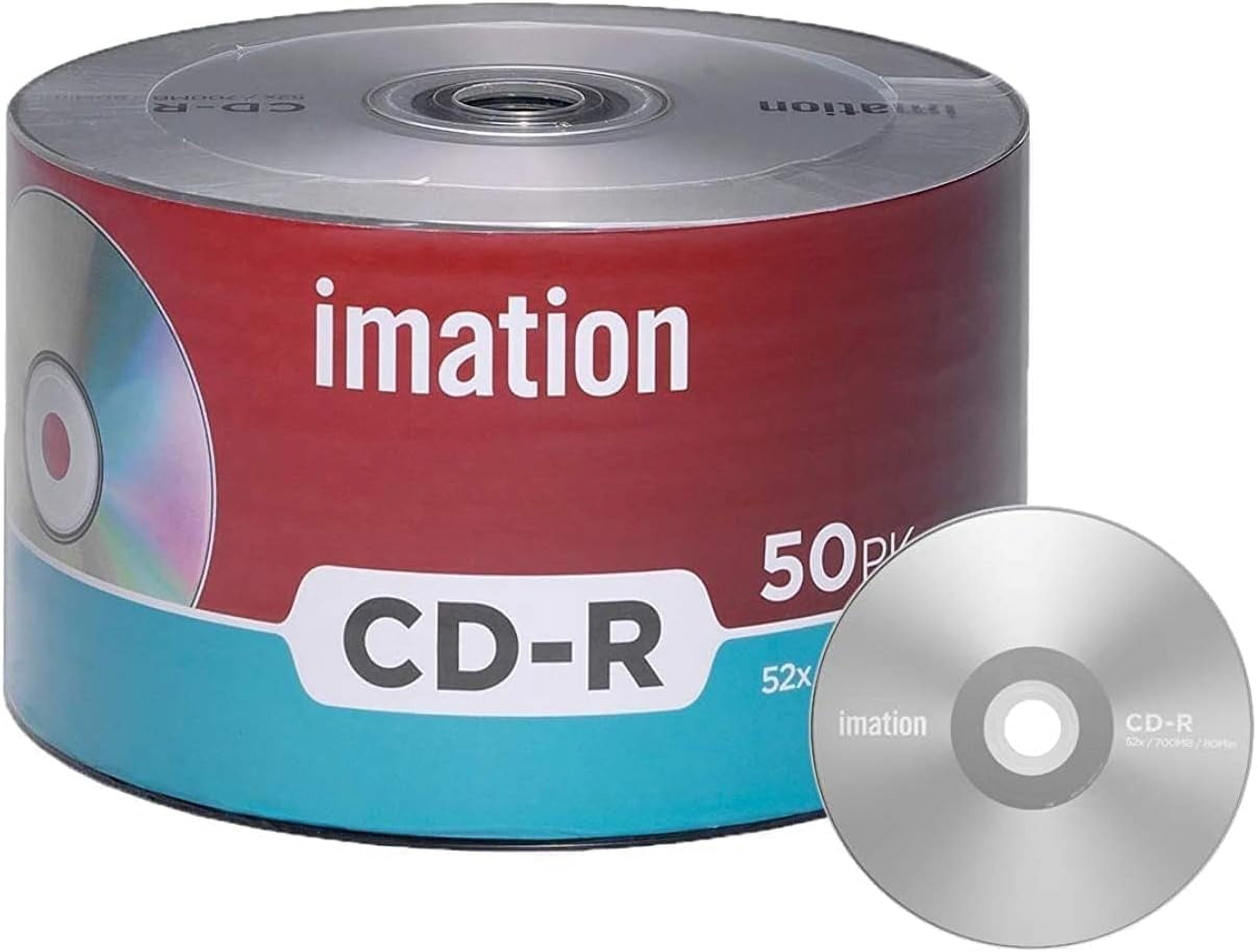 Paquete de 50 discos CD-R 52X de 700 MB/80 min con logotipo de marca ...