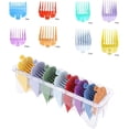 thumbnail image 2 of LAICAIW Universal Hair Clipper Guide Comb, 8 Pcs Guards Cutting Guides Attachment Rechargeable Hair Clipper (Colours), 2 of 7