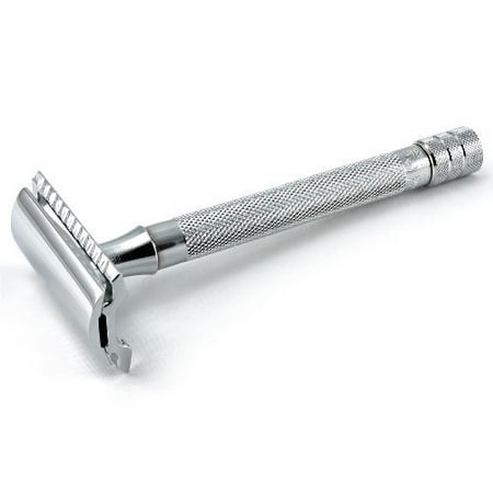 Merkur Futur MK 23C Long-Handled Traditional Double Edge Safety Razor - Excellent Comfort, Control, and Design - 4.2 Inches, Chrome