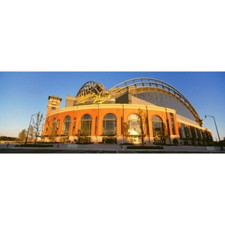 Miller Park Milwaukee WI Canvas Art - Panoramic Images (33 x (Miller Milwaukee Best Light Alcohol Content)