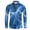 Blue Lightning Pattern, variant on American Horse Racing T-shirt Athletic Shirt Dry-Fit Shirts with Long Sleeve Button Down Formal Tops Wrinkle-Free Clothes Derby Day Wear for Men