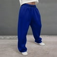 thumbnail image 2 of Black Sweatpants Baggy Clothes Men's Drawstring Waist Straight Wide Leg Baggy Pants Workout Athletic Sweatpants with Pocket, 2 of 6