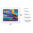 thumbnail image 2 of Fly to Hawaii - Escape to Paradise - I’m Going Back to my Little Grass Shack - Vintage Hawaiian Travel Poster by Rick Sharp - Fine Art Rolled Canvas Print 16in x 20in, 2 of 4