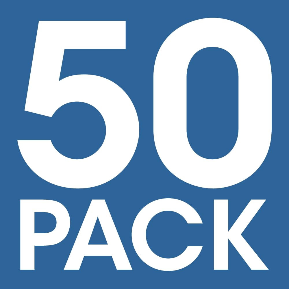 Cmple - 50 Pack Cat 6 Ethernet Cable 3 ft 10Gbps Internet Cables with RJ45 Connectors 550MHz Cat6 Patch Cord for Computer, WiFi Router, Modem - Blue