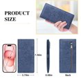 thumbnail image 4 of FALAN MULE Ultra Slim Thin Women Wallet RFID Blocking Card Holder Leather Bifold Ladies Wallet, 4 of 7