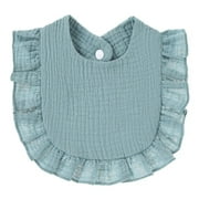 Baby Boy Girls Burp Cloths Lace Bibs Soft Cotton Adjustable Bib Newborn Stuff Toddler Burp Cloths Kids Feeding Saliva Towel 07 One Size