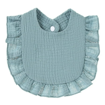 Baby Boy Girls Burp Cloths Lace Bibs Soft Cotton Adjustable Bib Newborn Stuff Toddler Burp Cloths Kids Feeding Saliva Towel 07 One Size