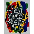 thumbnail image 2 of Vintage Apple Collection 15x18 Gold Ornate Wood Framed with Double Matting Museum Art Print Titled - Fernand Léger - The Divers, 2 of 4