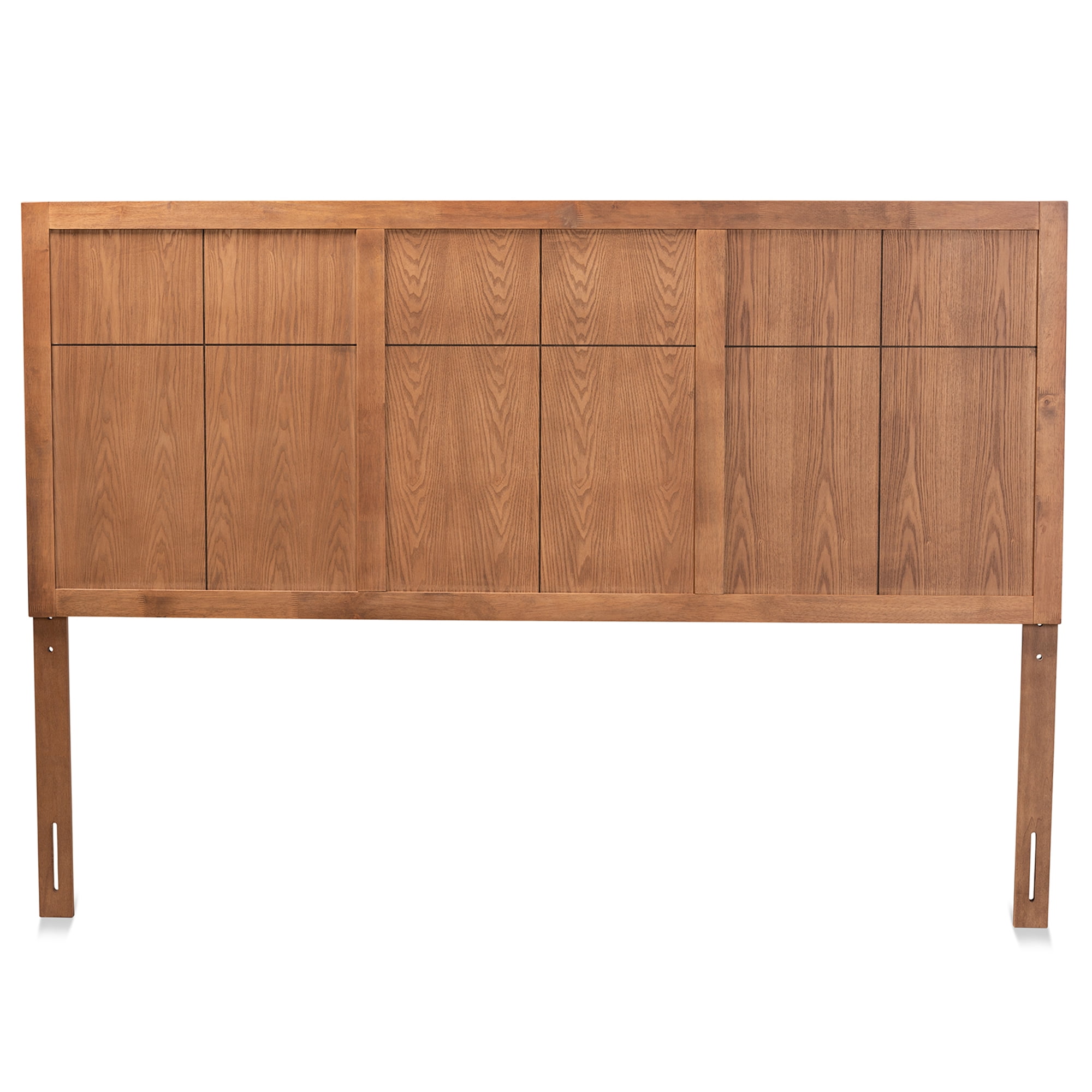 Baxton Studio Monroe Transitional Wood Back Support Engineered Wood Headboard, King, Ash Walnut