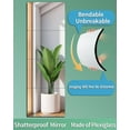 thumbnail image 3 of Unbreakable Full Length Mirror For Wall Mounted,Over The Door Mirror,Full Body Mirror,Safe Shatterproof Mirror For Kids,x4 Pack,Workout Mirrors For Home Gym,Acrylic Plastic Bedroom, 3 of 5