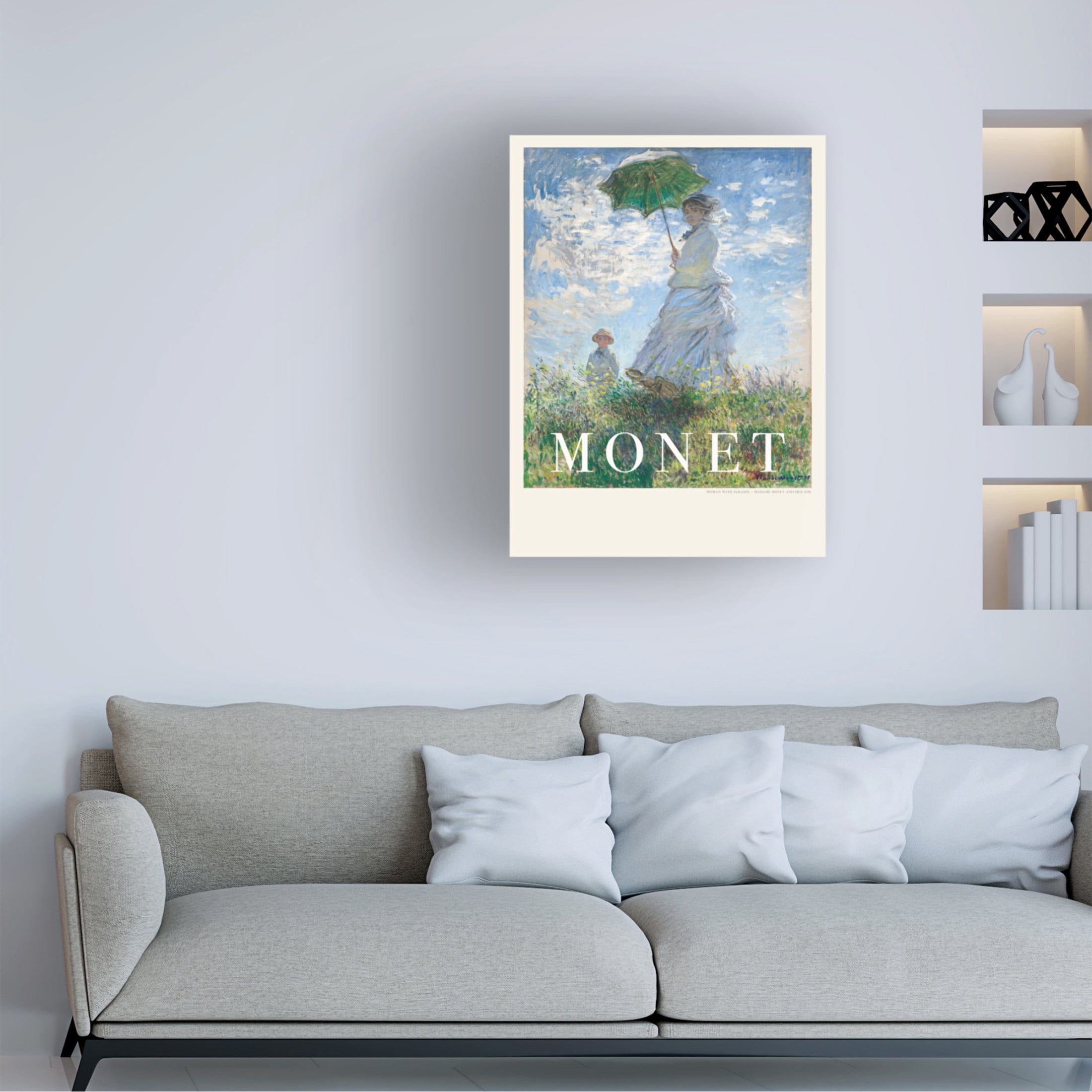 Trademark Fine Art Pictufy  Woman With Parasol Canvas Wall Art