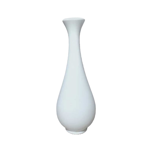 Vases for Flowers Plastic Small White Dry Flower Vase for Coffee Table Dining Table Office Desk Shelf
