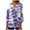 Purple Plus Size Blouse for Women_a, variant on CYMMPU Blouses for Women Dressy Casual Button V Neck Flare Sleeve Loose Fit Flower Printed Tunic Tops 3/4 Sleeve Spring Tops Summer Trendy Shirts Pleated Dressy T-Shirts Purple M