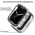 thumbnail image 2 of ALMNVO Bling Case with Tempered Glass Screen Protector for Apple Watch Case 40mm 38mm 44mm 42mm , All Round Full Protection Hard PC Cover Bumper Accessories for iWatch Series 3 6 5 4 SE 2, 2 of 9