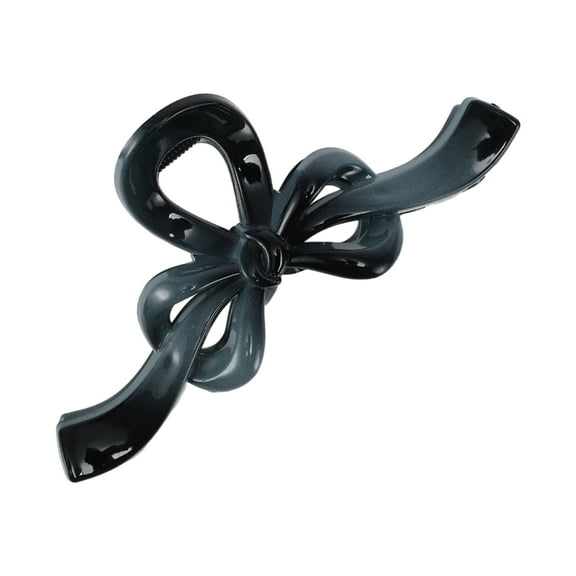 1 Pc Fashion Gradient Color Bow Hair Clips for Women 5.12"x2.36"x2.17" Gray