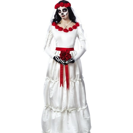 Womens Bride Day Of The Dead Dia De Los Muertos Mexican Holiday Costume