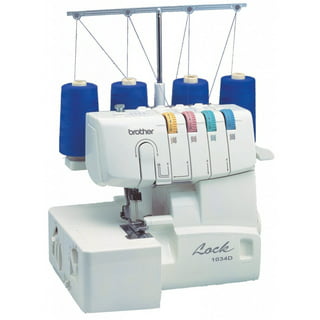 Brother 1034D Serger, Heavy-Duty Metal Frame Overlock Machine, 1,300 Stitches per Minute, Removeable Trim Trap, 3 Included Accessory Feet