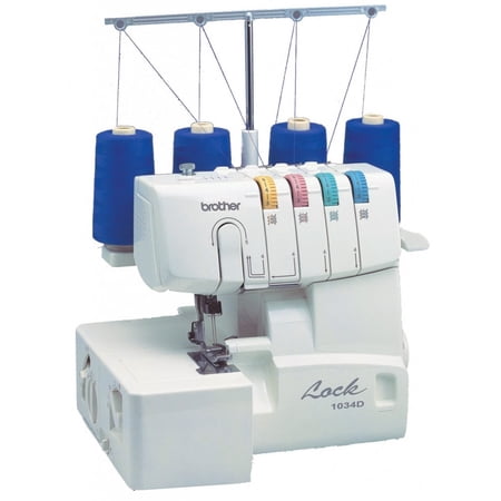 Brother Serger Electric Sewing Machine 1034D Heavy-Duty Metal Frame, Open Box