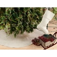 thumbnail image 2 of SARO LIFESTYLE Natural Linen Blend Christmas Tree Skirt 56",, 2 of 2