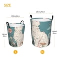 thumbnail image 3 of Balery Celestial Cat And Flowers Cesta de ropa redonda con asas, impermeable, independiente, para ropa, juguetes, dormitorio y familia-Medium, 3 of 6