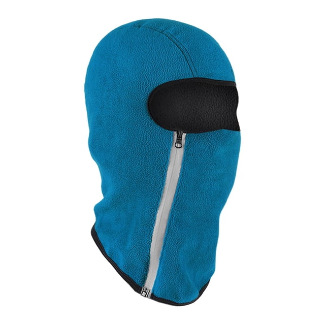 Pasamontañas para hombre, máscara facial con capucha, protección para la cabeza, pasamontañas para mantener el calor, máscara de esquí para deportes a Azul