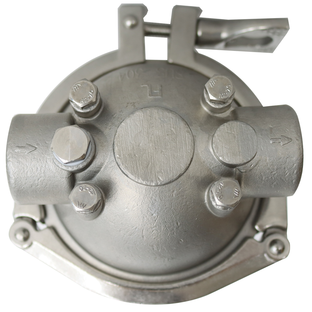 Corrosion-resistant 304 Stainless Steel 145psi Pressure Filter Housing for 10"L Cartridges 3/4"NPT w/Bracket