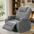 thumbnail image 2 of Lacoo power lift electric Massage recliner chair Oversized Single Sofa with Cup Holder for elderly,Gary, 2 of 7