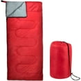 thumbnail image 2 of Lot en Vrac de 10 Sacs de Couchage Enveloppe pour Temps Froid pour Adultes, Enfants, Sans-Abri, Camping, Intérieur, Extérieur - 10 Sacs de Couchage Rouges - 71 Pouces L x 30 Pouces L, 2 of 6
