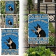 thumbnail image 1 of Funny Black Retro Metal Sign Humorous Warning Plaque Patio Balcony Entryway Decorative Tin Sign, 1 of 8